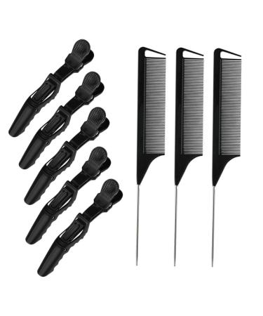 minkissy 1 Set Comb Clip Set Hair Clips Hair Combs Hair Partition Clips Hair Pin Hair Sectioning Clips Hair Styling Clips Lifting Alligator Clip Securing Clip Hairpin Barber Clip Plastic