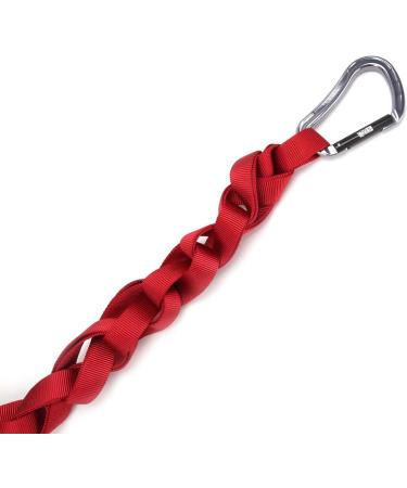 Rock-N-Rescue 20-Foot Heavy-Duty Tubular Nylon Webbing and Carabiner Combo - Made in USA for Rock Climbing, Firefighter, and Rescue Gear - Red - Buy Online on GoSupps.com