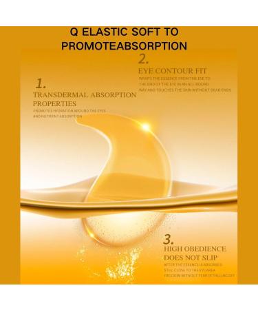  KFDDRN 120 Pcs Eye Pads for Dark Circles 24K Gold Gel Eye Pads Eye Mask Face Mask Hydrating Collagen Against Under Eye Bags Against - Buy Online on GoSupps.com