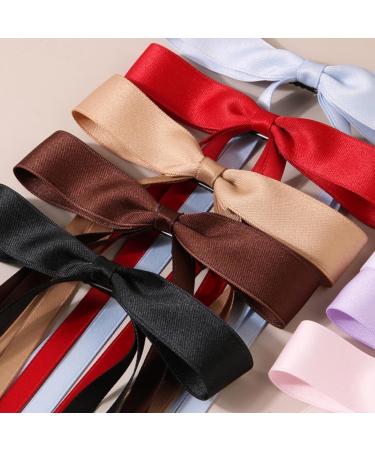 hgnxa Ribbon Elegant Style Side Clip Hair Clip Sweet Girls y Style Long knot Balletcore Type B 6 piece set - Buy Online on GoSupps.com