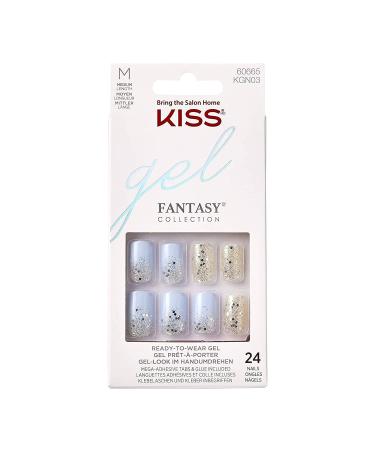 Kiss Gel Fantasy Nails - Painted Veil 1 pack (1 x 24 pieces) Painted Veil 24 pieces (1 pack)