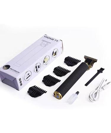 USB T9 Hair - Rechargeable Skull Embossed Beard Trimmer for Men Rechargeable Grooming Kit for Facial Hair - Hair Shaver & Groomer Nanyaciv Black - Buy Online on GoSupps.com