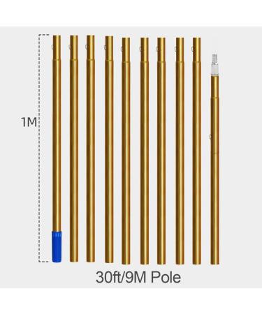Water Fed Extendable Telescopic Window Cleaning Pole Window Cleaner Kit 3.6m/7.2m/9m Extended Cleaning Brush 35cm Brush Head 30FT/9M - Buy Online on GoSupps.com
