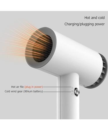 USB Rechargeable Wireless Hair Dryer Portable Cordless Hair Dryer w/Hot & Cold Air Mini Handheld Travel Blow Dryer Use Anytime Anywhere - Buy Online on GoSupps.com