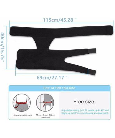 Ortho Wrap Hip Brace for Sciatica Wrap Hip Brace Healthy Lab Co Sciatica Brace Groin Thigh Sleeve Hip Support Wrap Wrap Hip Brace for Men Women (2pcs-Black&Red) - Buy Online on GoSupps.com