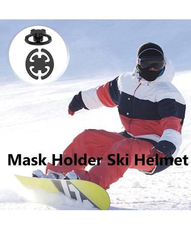 Vklopdsh Ski Helmet Mask Holder - 8-Piece Snowboard Helmet Hook for Attaching Masks | Durable & Convenient - Buy Online on GoSupps.com
