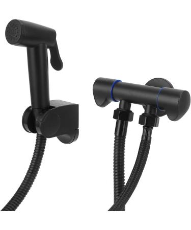 Bidet Spray Head G1/2 - High Pressure Handheld Bidet Sprayer Set | Black Bathroom Accessories - Buy Online on GoSupps.com