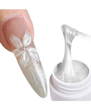  Sirseon 3D Nail Gel - 8ml Non-Sticky Pearlescent Finish 3D Nail Builder and Sculpting Gel | For Creative Hobbyists Home Salon Daily Use Weddings - Buy Online on GoSupps.com
