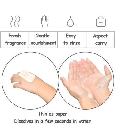 Timeset 200 PCS Disposable Paper Soap Leaves Portable Mini Soap for Travel & Camping | 10 Boxes 20 Leaves Each - Buy Online on GoSupps.com
