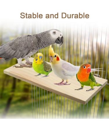 Wooden Parrot Bird Perch Platform for Budgie, Parakeet, Cockatiel, Conure, Chinchillas - Buy Online on GoSupps.com