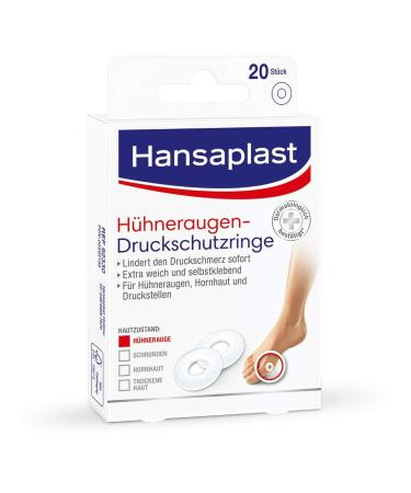 Hansaplast chicken eye rings (20 pieces) chicken eyes pavement for immediate pain relief skin -friendly foot pavement protects against pressure by shoes 20 pieces (1 Pack) - Buy Online on GoSupps.com