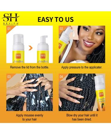 SEVICH Braid Foam Mousse - Long Lasting Frizz Control for Braids & Twists | 5.3 fl oz Hair Care Solution - Buy Online on GoSupps.com