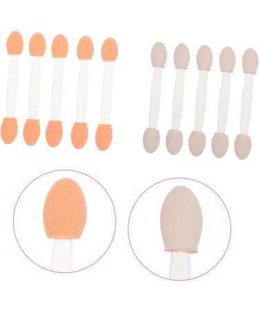 BELLIFFY 100pcs Double Ended Eyeshadow Brush Cosmetic Tool Latex Sponge Sponge Brush Makeup Tool Dual-side Eyeshadow Stick Cosmetic Applicator Eye Makeup Applicator 6.5x1.3cm White - Buy Online on GoSupps.com