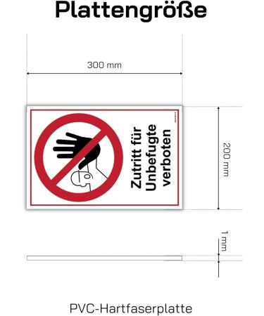 Nothlok Safety Work Banned Shield - 30x20 cm PVC Prohibition Sign for Private Property | No Passage & Unauthorized Access - UV Resistant - Buy Online on GoSupps.com