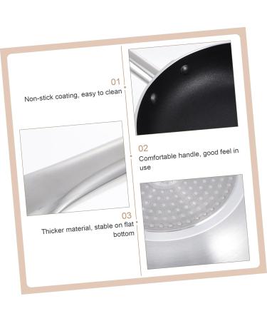 Milisten 1 Pc Steak Skillet Aluminum Alloy Non Stick Baking Pan 43X22X4.5CM Black - Buy Online on GoSupps.com