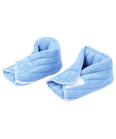 2pcs Boot Heel Protector Cushion Foot Heel Support Foot Ankle Warm Cover for Relieveing Foot Pressure Soft Foot Pillows for Elderly Bed Nursing Care