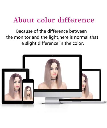 Buy 36cm (14) Blonde & Brown Ombre Wig for Women - Smooth Long Wig with Dark Roots | Perfect for Parties & Costumes - Buy Online on GoSupps.com