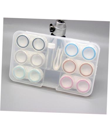Buy HOMSFOU 6pcs Contact Lens Case Set | Durable Lens Holders with O-Ring - Perfect for Travel & Storage - Buy Online on GoSupps.com