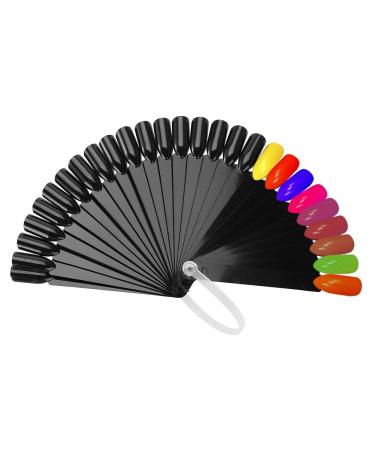 32-Piece Nail Display Tool Set - Black False Nail Art Tips for Manicure & Polishing | Perfect for Home Improvement - Buy Online on GoSupps.com