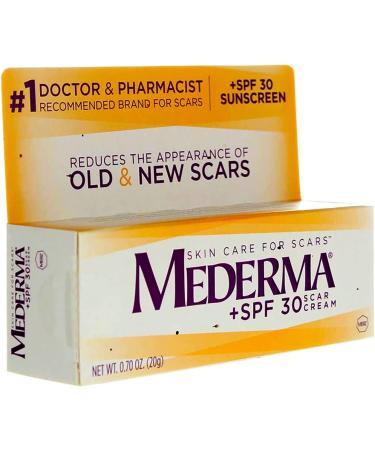 Mederma Scar Cream with SPF 30 - 0.70 oz (20 g) for Effective Scar Treatment & Sun Protection - Buy Online on GoSupps.com