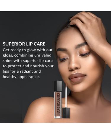 Flori Roberts Mineral Base Lip Shine - Vibrant Lip Gloss for Women of Color Non-Sticky Long Wear High Shine Finish in Copper - Buy Online on GoSupps.com