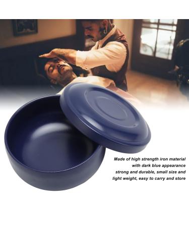 Dark Blue Shaving Foam Bowl with Lid - Premium Household Shaving Soap Bowl for Men | Free International Shipping - Buy Online on GoSupps.com