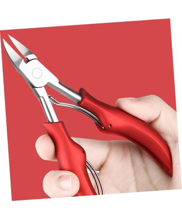 Beavorty 1pc Nail Clippers Needle Nose Pliers Set Jewelry Tools Pedicure Set Round Nose Pedicure Tool Thick Stainless Steel Red Nail Grooming Plier Groove Clamp Manicure Tool Arc Toolkit 13.8x6.8cm - Buy Online on GoSupps.com
