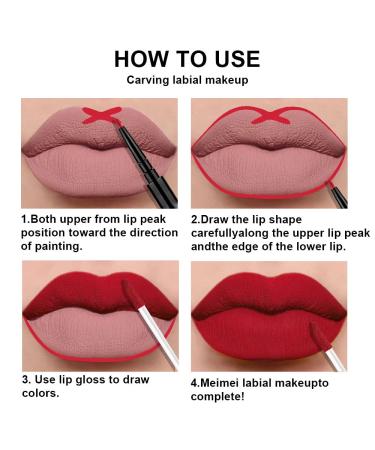 Dark Brown Red Matte Lip Liner and Liquid Lipstick Set for Women | Long Lasting Waterproof Lipstick Packs for Dark Skin | 24 Hour Stay on Lipstick | Matte Lip Stain Lipgloss Sets | 3Pcs by evpct DNM - Buy Online on GoSupps.com