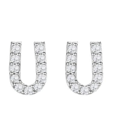 Earrings for Women 26 Earrings Earrings Girls Initial for Women Fashion Alphabet Simulated Faux Diamond Stud Earrings for Earrings for Women