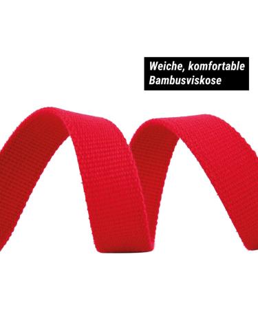 Kuri Pai 3m Dog Leash for Small Dogs | Comfortable Double Linen Leash | Sustainable Bamboo | Red | S Size (280cm x 1.5cm) - Buy Online on GoSupps.com