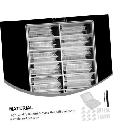 Ipetboom 1 Set Nail Set Nail Kit Nail Curve c Clip Nail Art Tools and Equipment Nail Enhancement Trial Kit Nail Tips Nail Art Kit Manicure Tool Plastic Nail Pen Lengthen White - Buy Online on GoSupps.com
