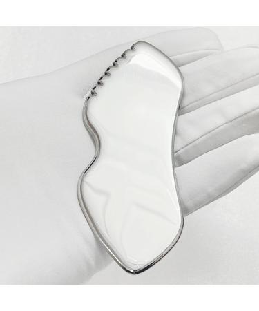 Shxupjn Guasha Tool For Face Stainless Steel Scraping Comb For Face Physical Sculpting Sha Tool For Waist Back Shoulders Legs Neck Body - Buy Online on GoSupps.com