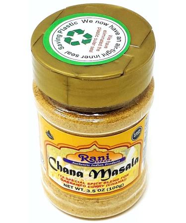 Rani Chana Masala 15-Spice Blend 3.5oz PET Jar - All Natural, Vegan, Gluten-Friendly | Indian Origin | NON-GMO | Pack of 1 - Buy Online on GoSupps.com