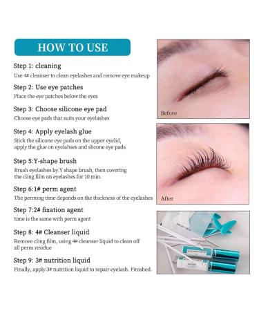 Eyeline Extension Set - Weixinbuy Eyelashes Curling Makeup Tools & Eyelash Lifting Kit for Salon Quality Semi-Permanent Curling - Buy Online on GoSupps.com