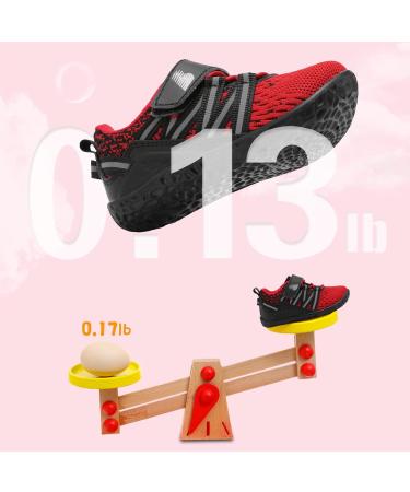 JOINFREE Baby Sneakers Toddler Shoes | Soft Anti-Slip Sole | Newborn First Walkers | Breathable Athletic Running Shoes 6-12 Months | Red Black - Buy Online on GoSupps.com
