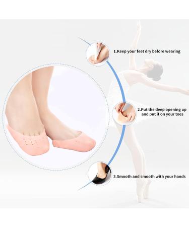 Silicone Gel Toe Pads - Breathable Ballet Foot Protection (2 Pairs Beige) - Buy Online on GoSupps.com