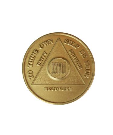 28 Year Bronze AA (Alcoholics Anonymous) - Sober / Sobriety / Birthday / Anniversary / Recovery / Medallion / Coin / Chip