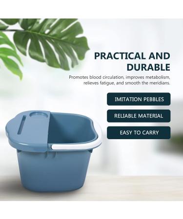 Foot Soak Bath Tub Spa: Basin Big Footbath Bucket Soaker Bowl Pedicure Foot Soak Home Foot Spa Treatment Dead Skin Remover Blue - Buy Online on GoSupps.com