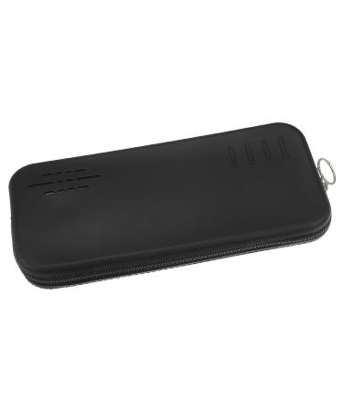 VOCOSTE Silicone Makeup Brush Bag Travel Essentials Makeup Brush Organizer Makeup Brush Travel Bag Cosmetic Case Portable Travel Makeup Brushes Case Black