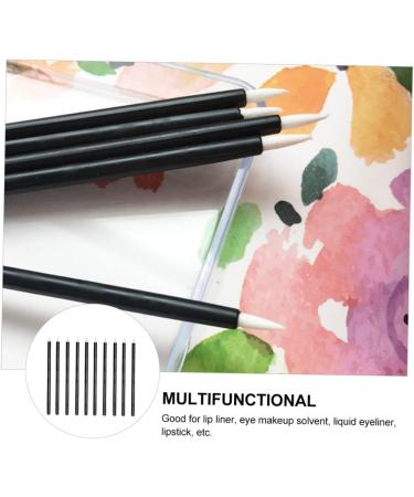 DRESSOOS 100pcs Disposable Eyeliner Cosmetic Eye Sticks White Eyeliner Pencil Gloss Wand Artificial Fiber - Buy Online on GoSupps.com
