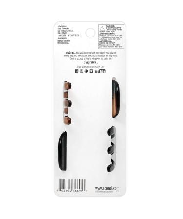 Scunci No-Slip Grip Chunky Jaw Clips - All-Day Hold - 4 Pieces Total - Buy Online on GoSupps.com