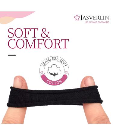 100 Pcs Large Cotton Hair Ties for Thick Curly Hair - Gentle Hold Seamless Scrunchies 1.5inch JASVERLIN (Oceanic Siren) - Buy Online on GoSupps.com