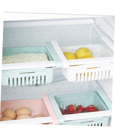 Zerodeko 2pcs Box Refrigerator Can Organizer for Fridge Non-perforating Kitchen Rack Drawer Food Shelf - Buy Online on GoSupps.com