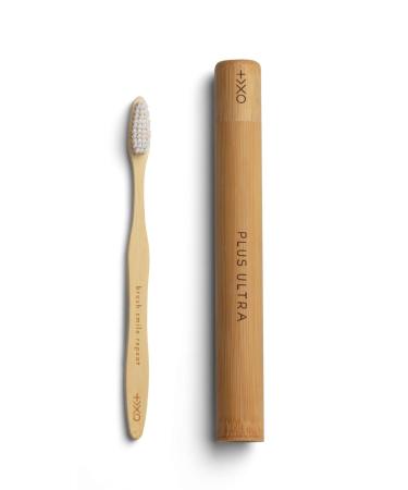 Plus Ultra Bamboo Adult Toothbrush Travel Case - Eco-Friendly & Portable - Buy Online on GoSupps.com