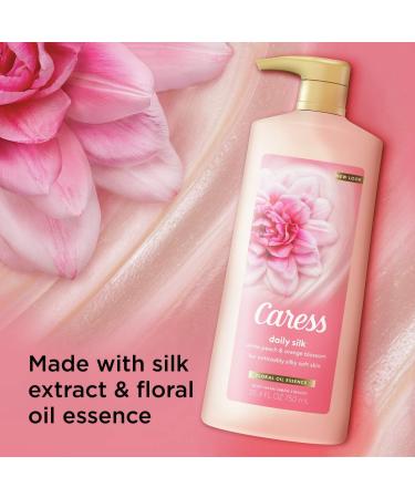 Caress Hydrating Body Wash, Silk Extract & Floral Oil, 25.4 Fl Oz (Pack of 4) - Buy Online on GoSupps.com