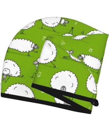 Funny Sheep Yoga Microfiber Hair Towel - Soft Super Absorbent Wrap for Women - Quick Dry Coral Velvet for All Hair Types - Buy Online on GoSupps.com