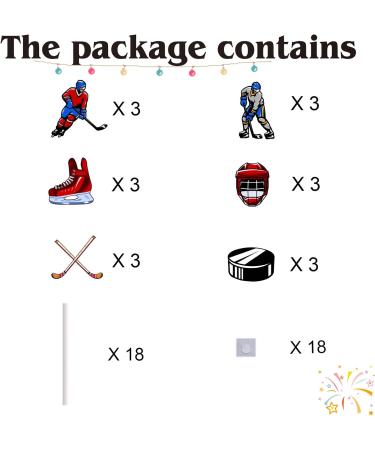 18pcs Hockey Cupcake Toppers for Boys Men Girls Hockey Birthday Party Supplies Sport Hockey Ball Party Decorations Ice Hockey Birthday Cake Decorations - Buy Online on GoSupps.com