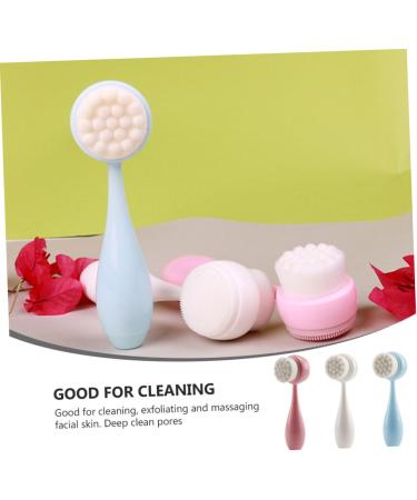 FRCOLOR 3pcs Double-Sided Cleansing Brush Set - Exfoliate & Deep Clean Pores | Facial & Body Scrubber Tool for Radiant Skin - International Shipping - Buy Online on GoSupps.com