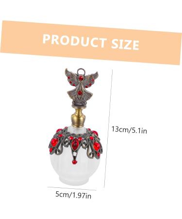 Housoutil Perfume Bottle Essential Oil Bottle Storage Bottle Household Red Travel Aluminum Alloy 13x5x5cm Red - Buy Online on GoSupps.com