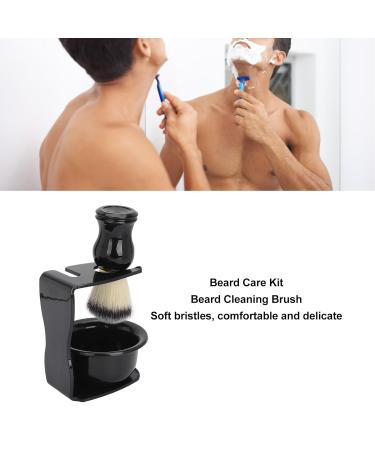 3-in-1 Hair Razor Brush Set for Men | Beard Care Shaving Stand & Soap Shell | Premium Hair Cleaning & Styling Kit - Buy Online on GoSupps.com